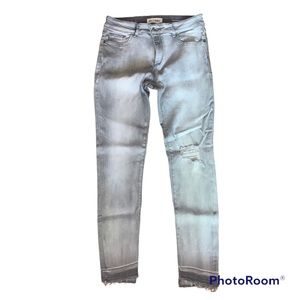 DL1961 Margaux Instasculpt Ankle Skinny Gray Jeans Size 28